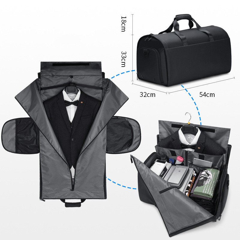 Garment Travel Bag — Blackline Oxford — detail 2