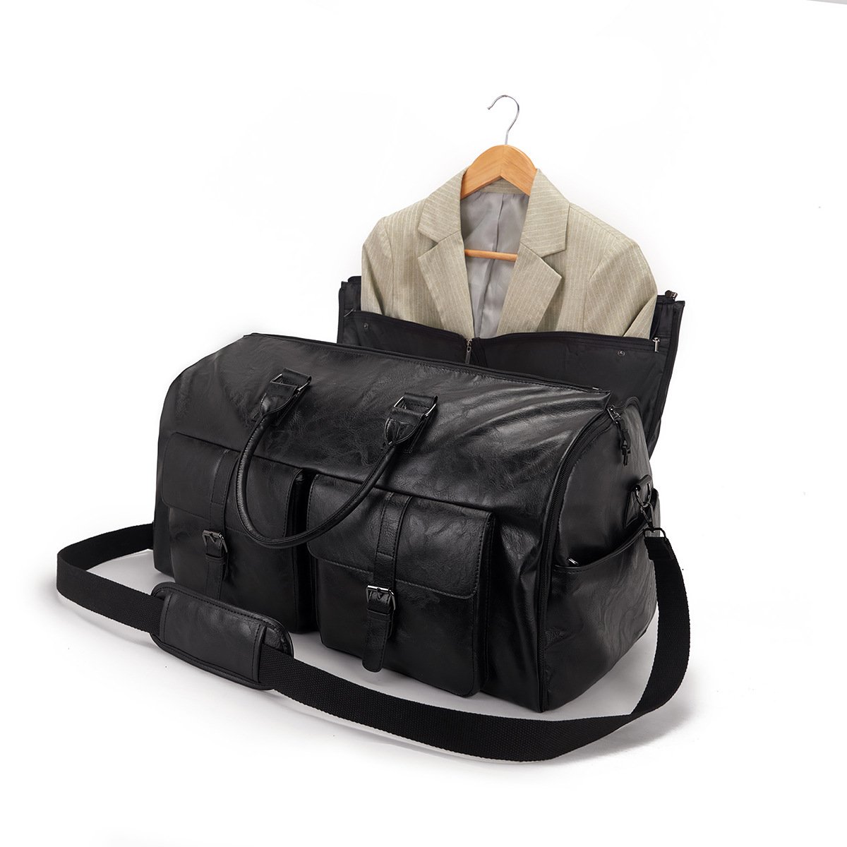 Garment Travel Bag — Front Pocket PU — detail 3