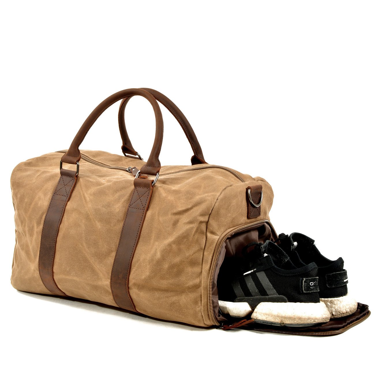 Travel Duffel Bag — Shoe Side Canvas — detail 4