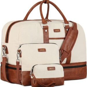 Weekender Bag Set — Sand & Brown Oxford — main view